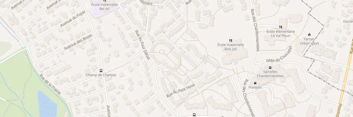 Plan du 33 Rue du Petit Houx à Sarcelles