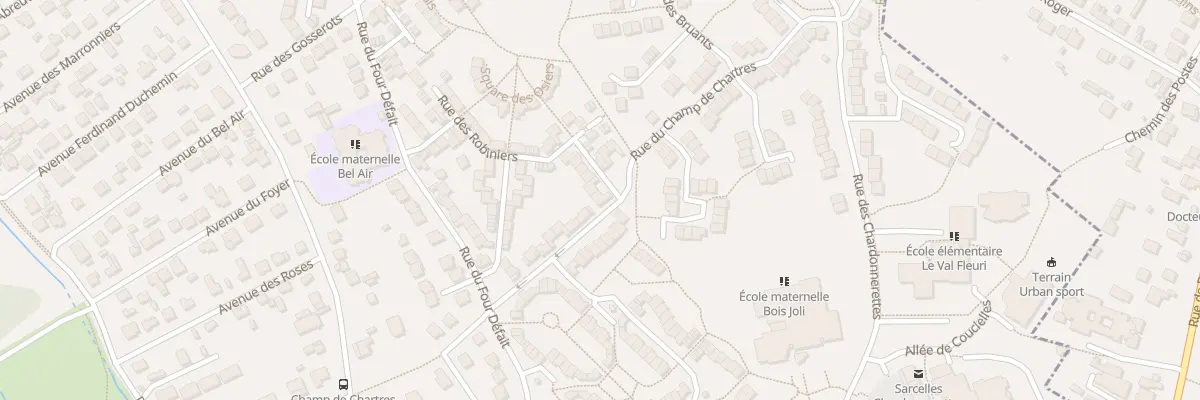 Plan du 1 Rue des Robiniers à Sarcelles