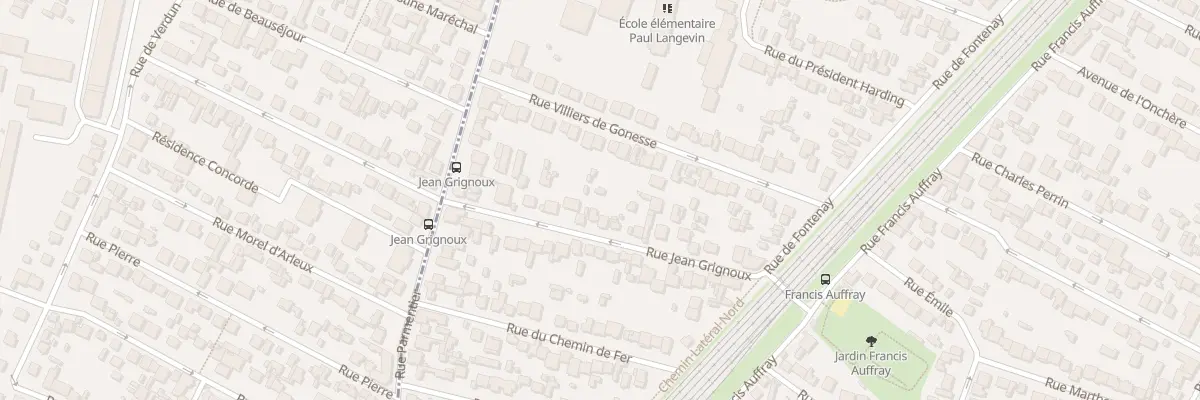 Plan du 28 Rue Jean Grignoux à Stains