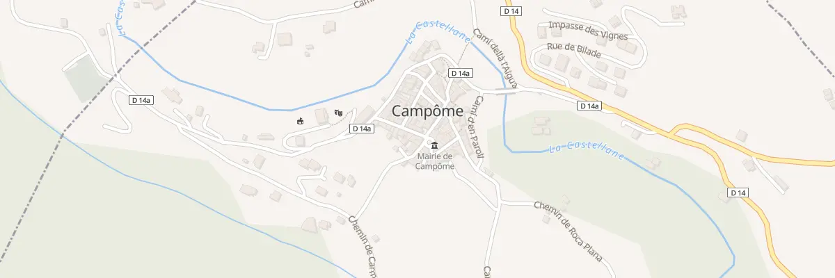 Plan du 24 Vc La Place à Campôme