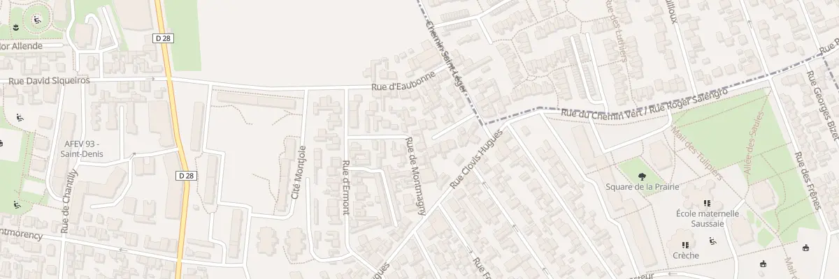 Plan du 10 Rue de Montmagny à Saint-Denis