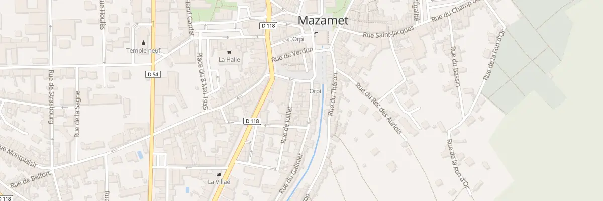 Plan du 6 Rue du Galinier à Mazamet