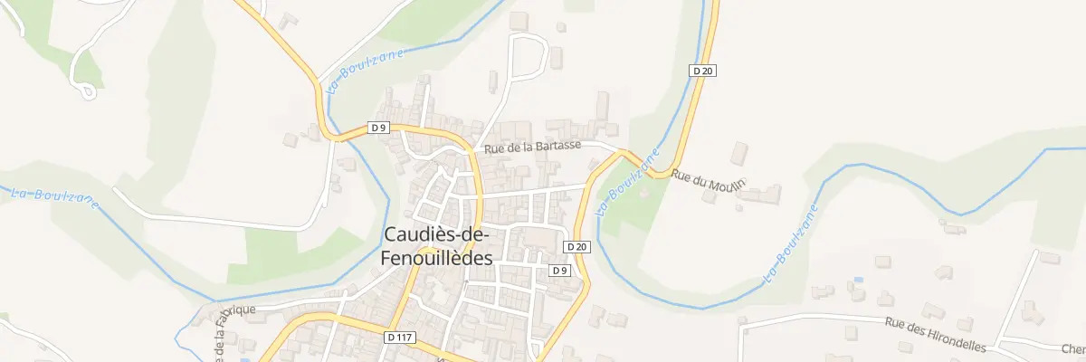 Plan du 7 Rue du Pont de la Garrigue à Caudiès-de-Fenouillèdes