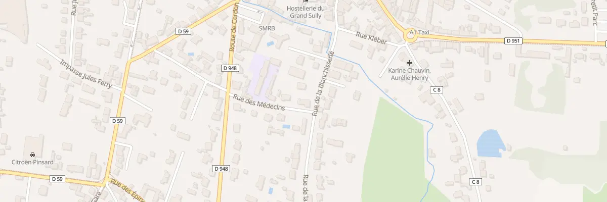 Plan du 16 Rue de la Blanchisserie à Sully-sur-Loire