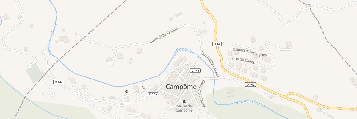 Plan du 76 Rte de la Castellane à Campôme