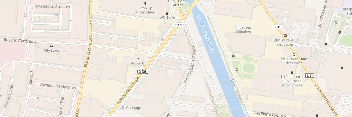 Plan du 92 Av Victor Hugo à Aubervilliers