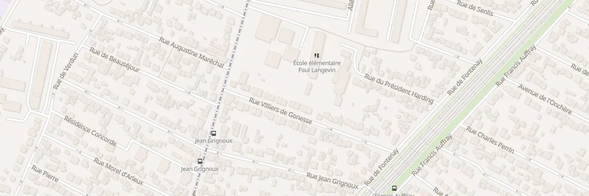 Plan du 40 Rue Villiers de Gonesse à Stains