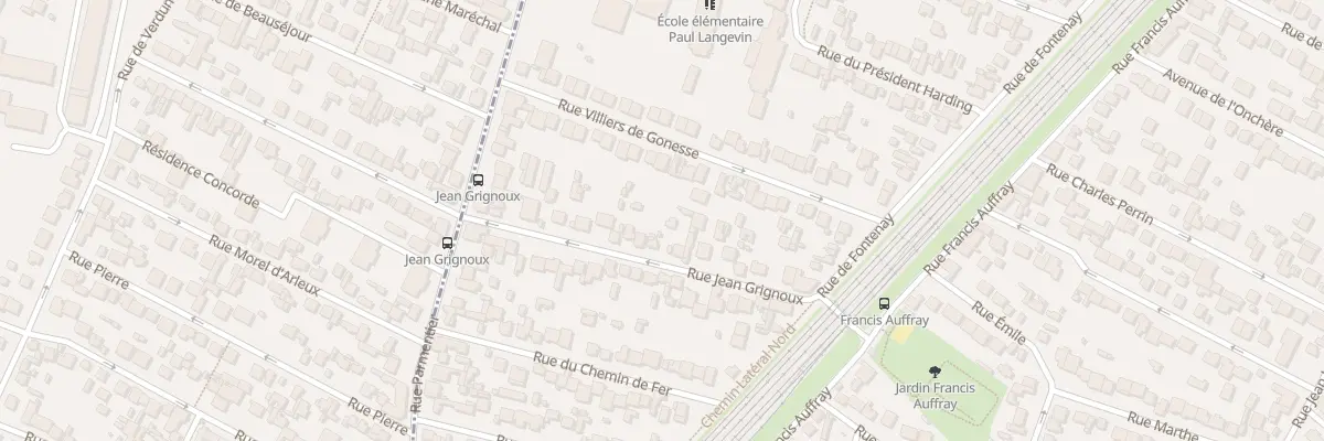 Plan du 24 Rue Jean Grignoux à Stains
