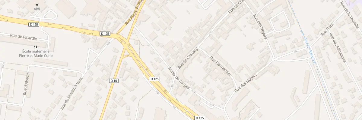Plan du 64 Rue du Chaussy à Sarcelles
