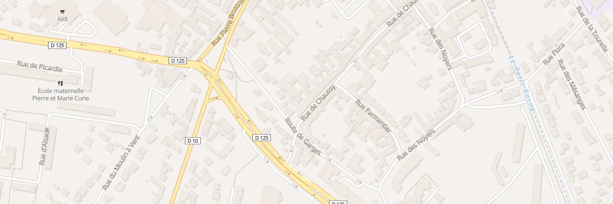 Plan du 62 Rue du Chaussy à Sarcelles