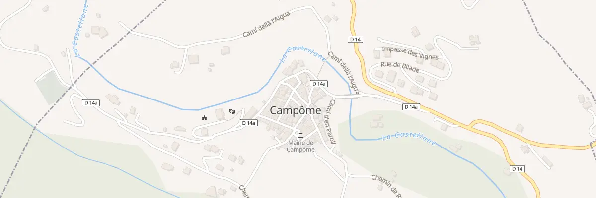 Plan du 64 Rue des Hirondelles à Campôme