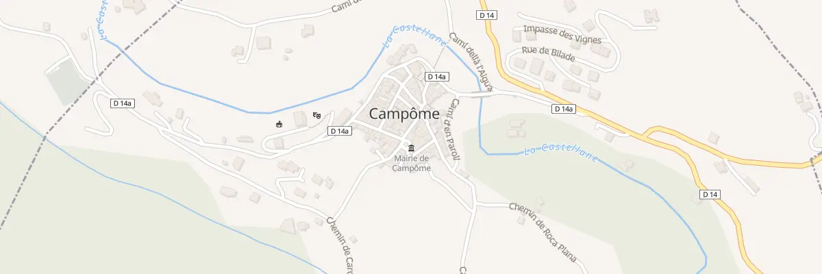 Plan du 1 Rue de la Fontaine à Campôme