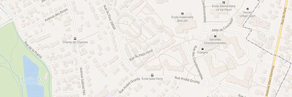 Plan du 20 Rue du Petit Houx à Sarcelles