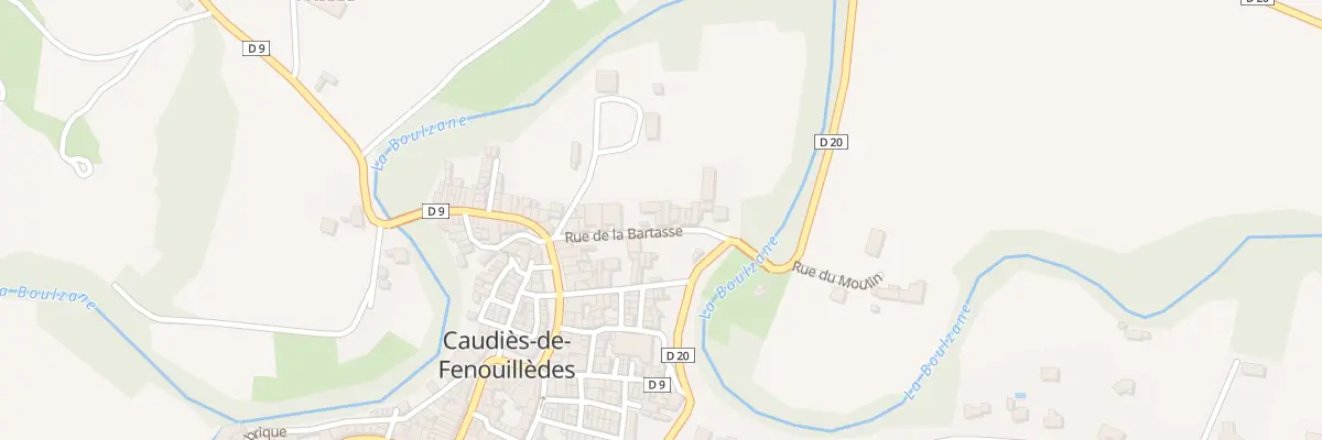 Plan du 9 Rue de la Bartasse à Caudiès-de-Fenouillèdes