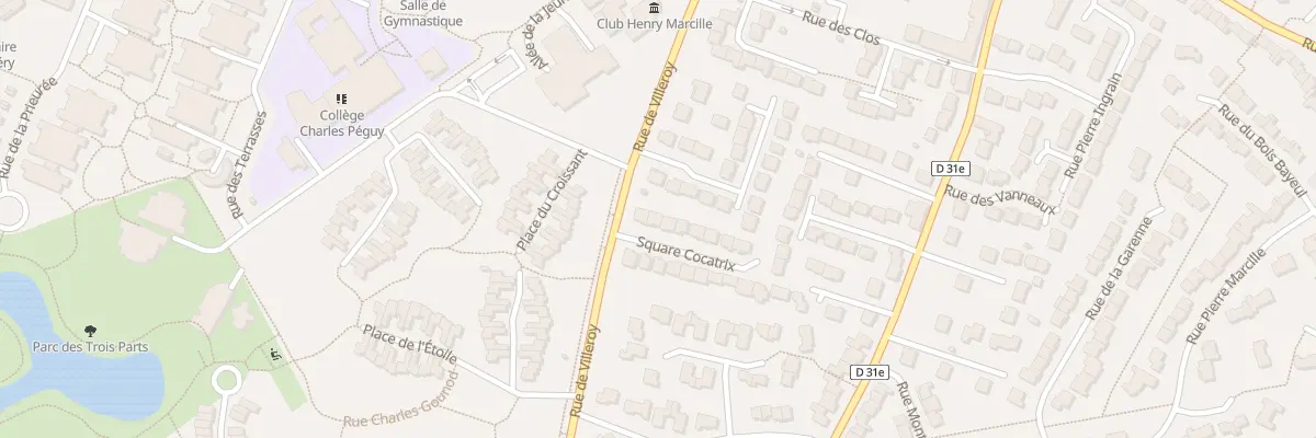 Plan du 3 Sq de la Cocatrix à Bondoufle
