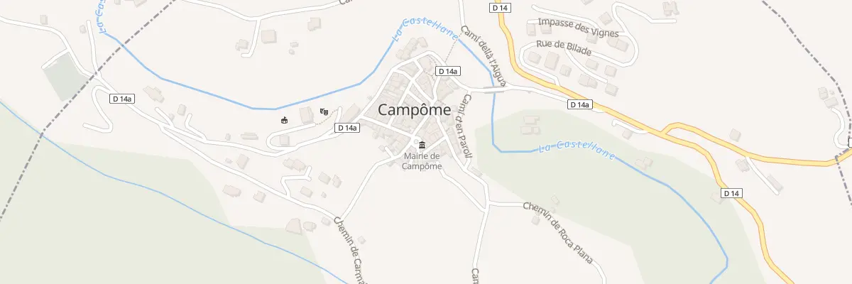 Plan du 14A Rue des Paracols à Campôme