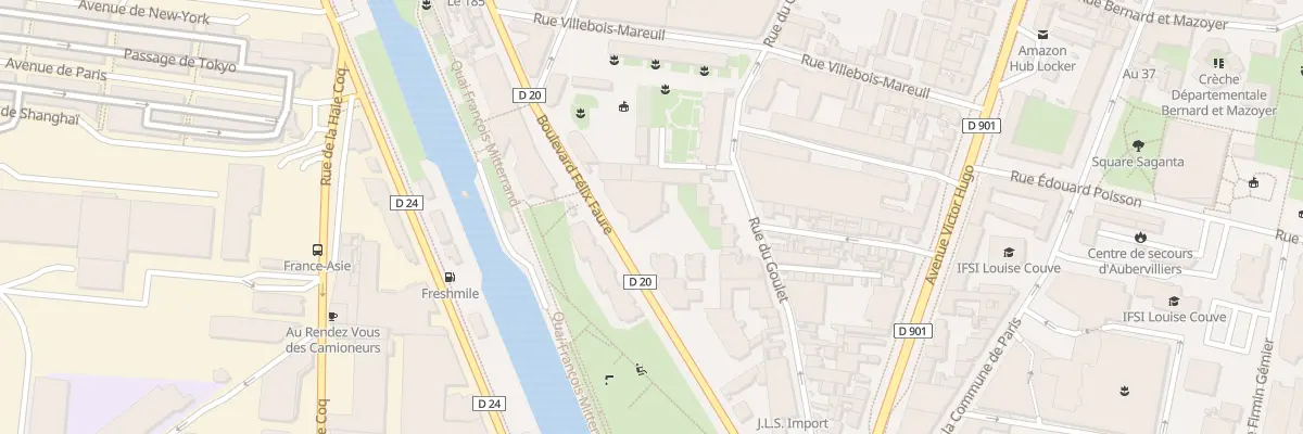 Plan du 160 Bd Félix Faure à Aubervilliers