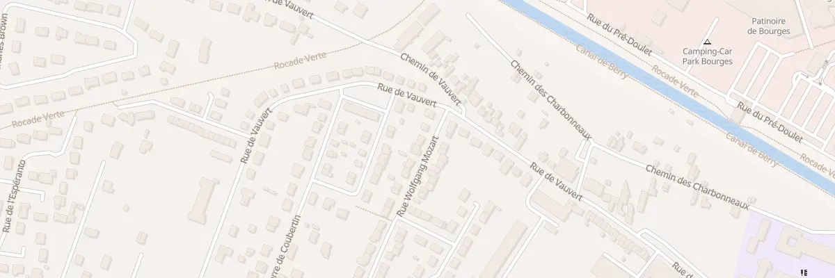 Plan du 4 Rue Wolfgang Mozart à Bourges