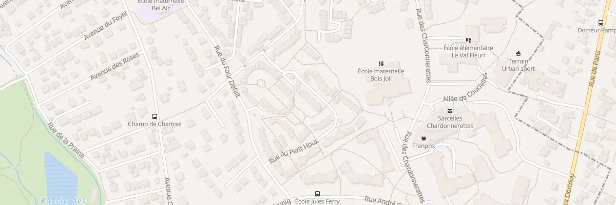Plan du 23 Rue du Petit Houx à Sarcelles