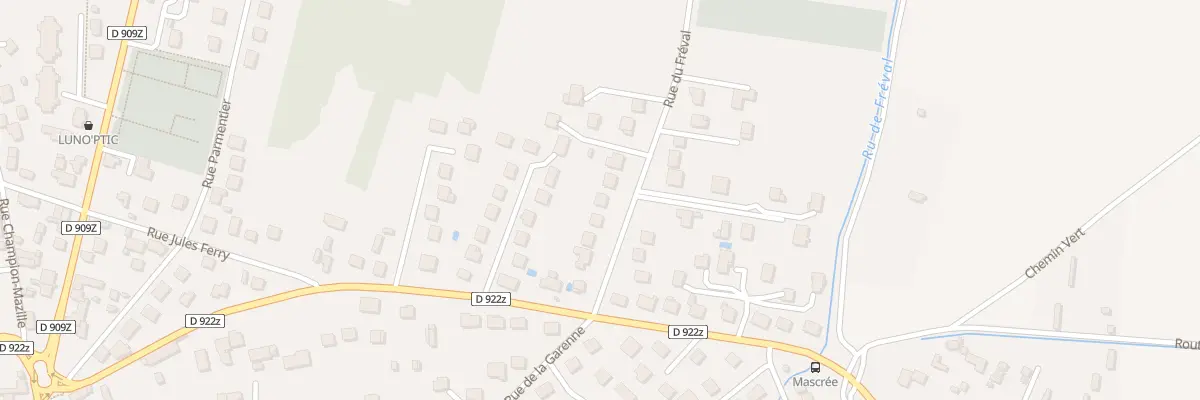 Plan du 9 Rue du Freval à Viarmes