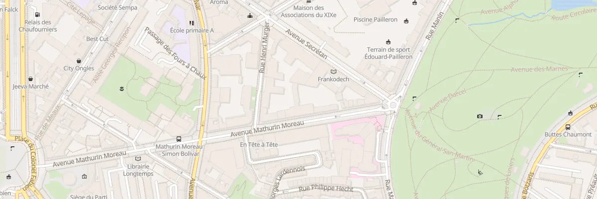 Plan du 47 Av Mathurin Moreau à Paris 19e Arrondissement