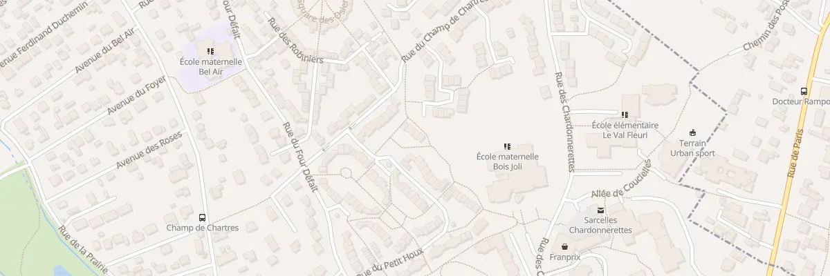 Plan du 76 Rue du Petit Houx à Sarcelles