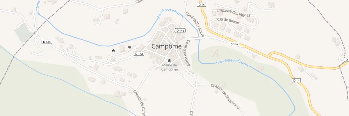 Plan du 5001F Rue des Paracols à Campôme