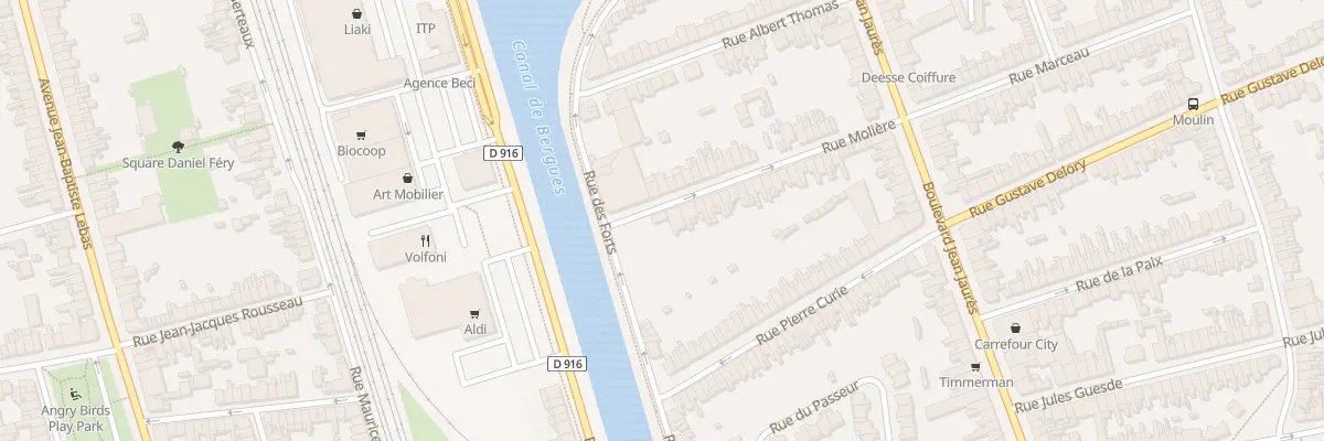 Plan du 2D Rue Molière à Coudekerque-Branche