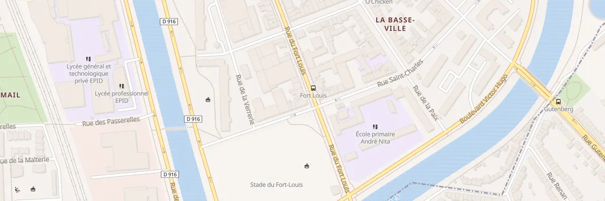 Plan du 70 Rue du Fort Louis à Dunkerque