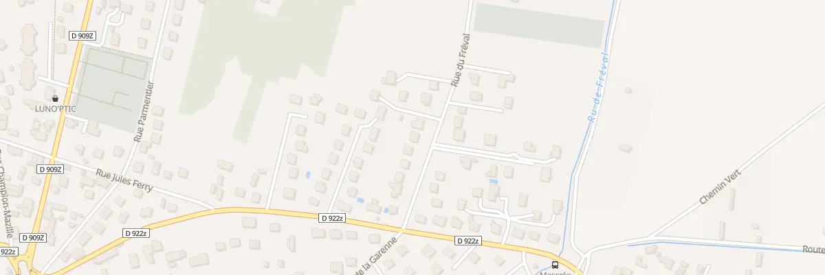 Plan du 11 Rue du Freval à Viarmes
