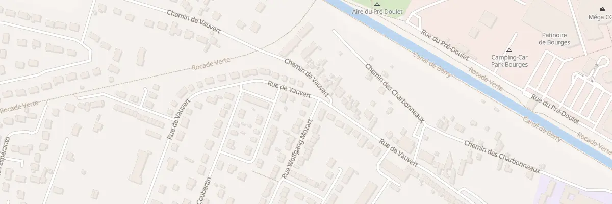Plan du 105 Rue de Vauvert à Bourges