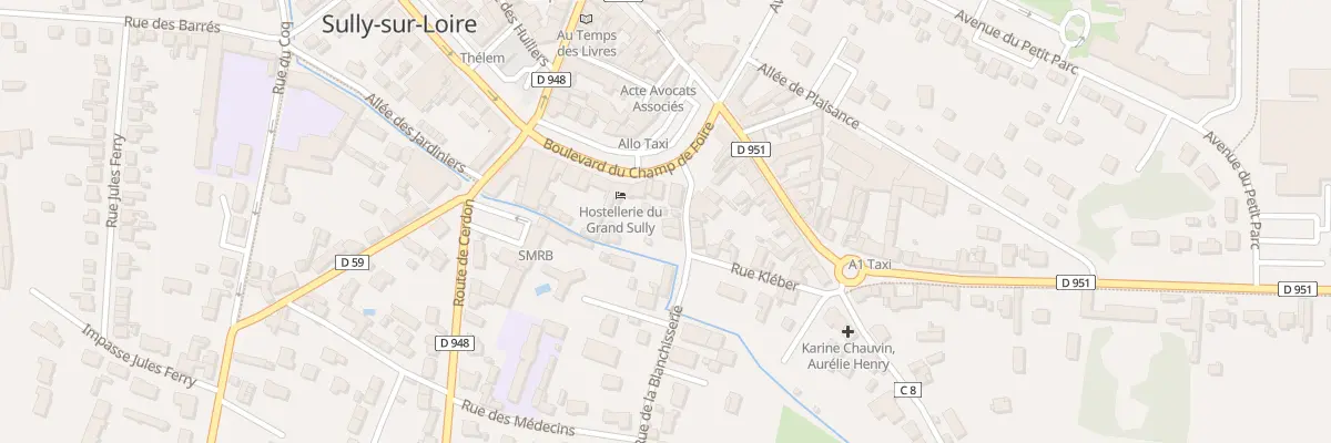 Plan du 2 Rue de la Blanchisserie à Sully-sur-Loire