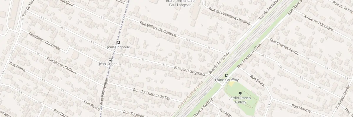 Plan du 18 Rue Jean Grignoux à Stains