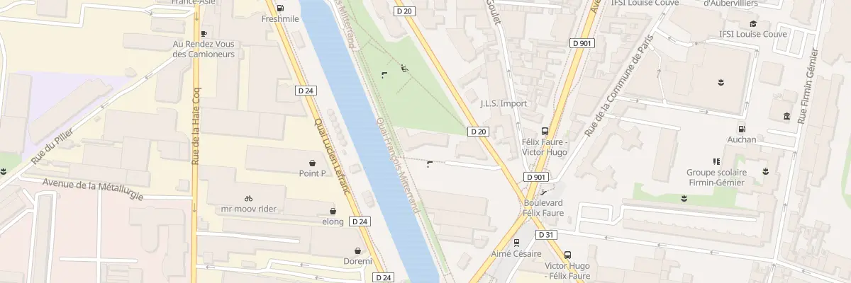 Plan du 4 Pas Moglia à Aubervilliers