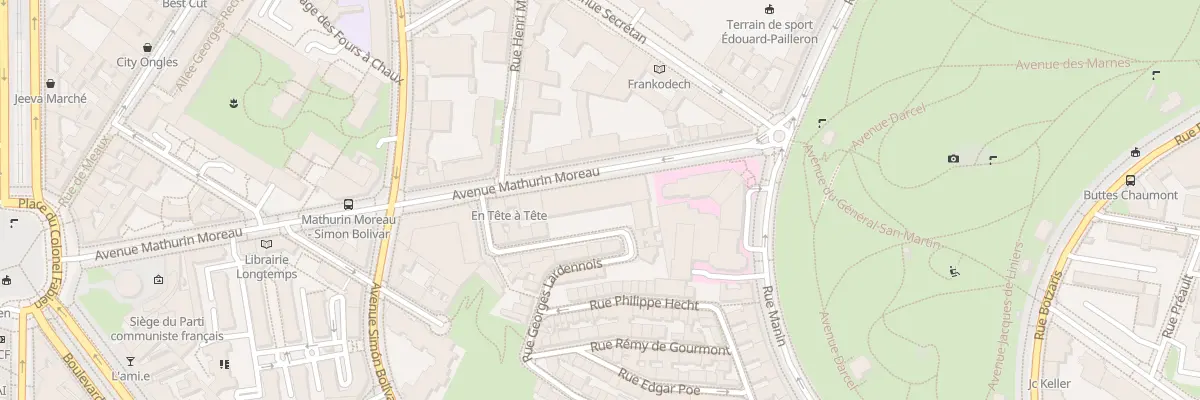 Plan du 46 Av Mathurin Moreau à Paris 19e Arrondissement