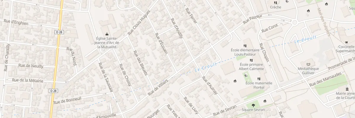 Plan du 25 Rue d’Écouen à Saint-Denis