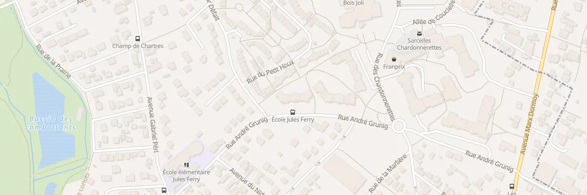 Plan du 7 Rue André Grunig à Sarcelles