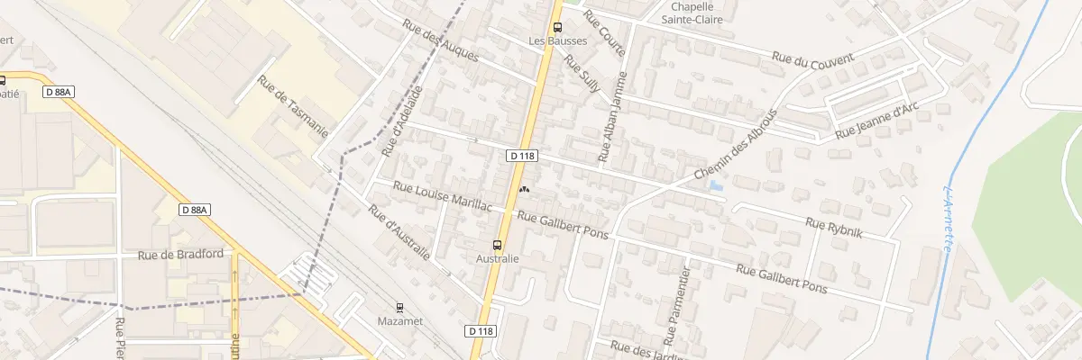 Plan du 10 Av Marechal Foch à Mazamet