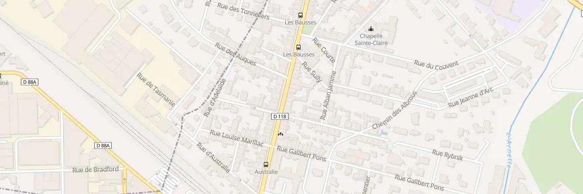 Plan du 24 Av Marechal Foch à Montdurausse