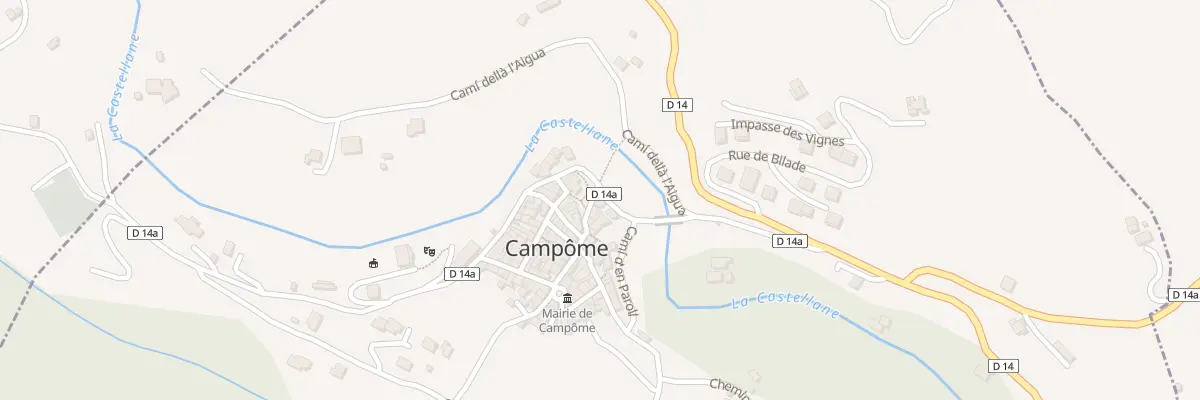 Plan du 7 Rte de la Castellane à Campôme