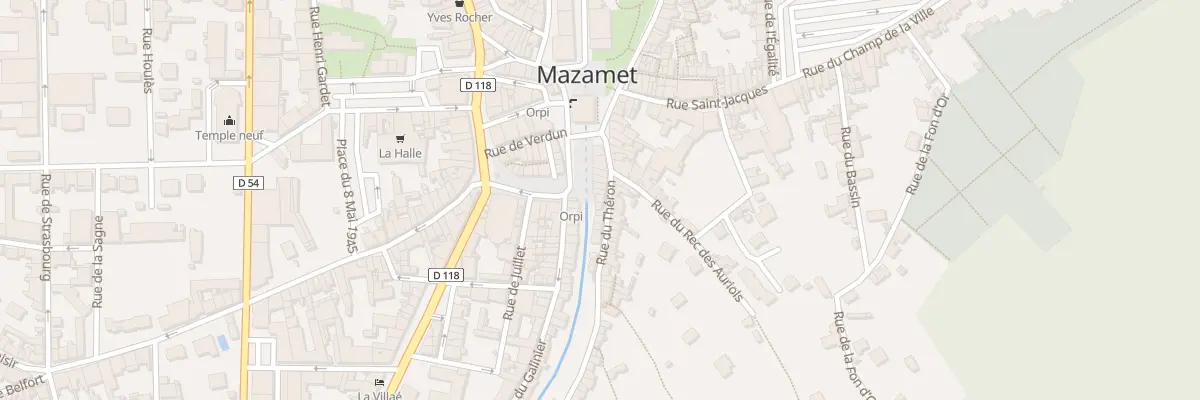 Plan du 16 Rue du Théron à Mazamet