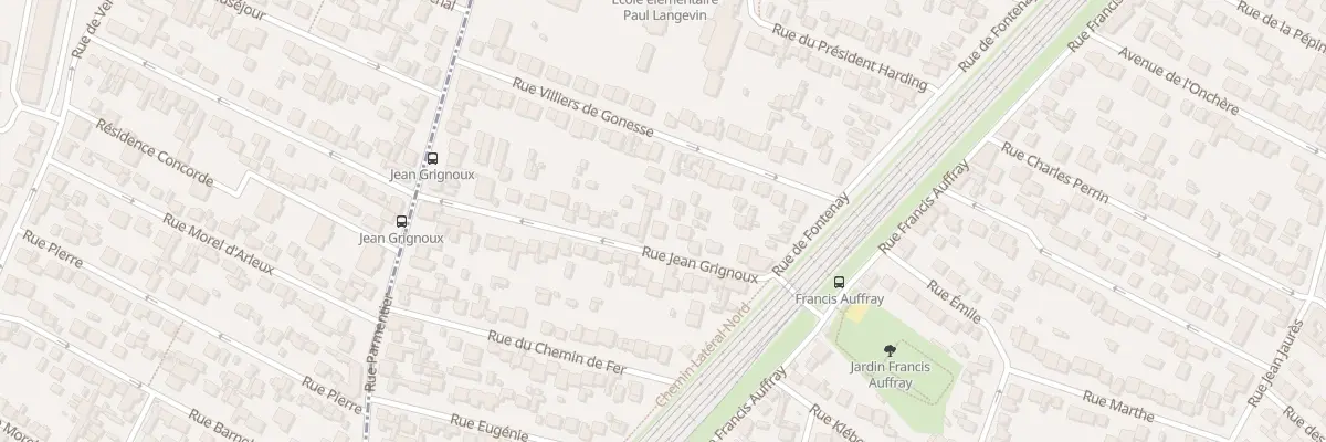 Plan du 16 Rue Jean Grignoux à Stains