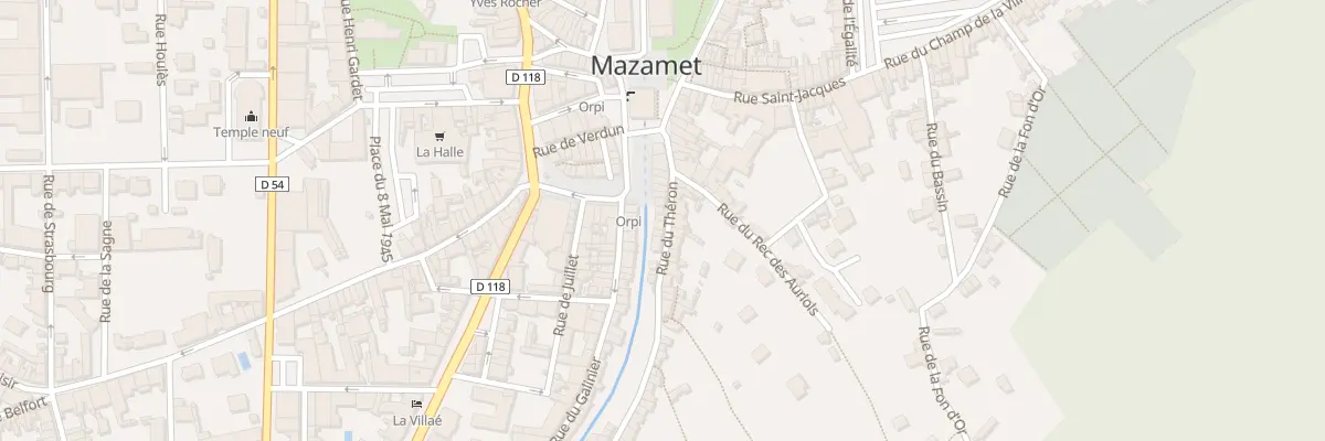 Plan du 20 Rue du Théron à Mazamet