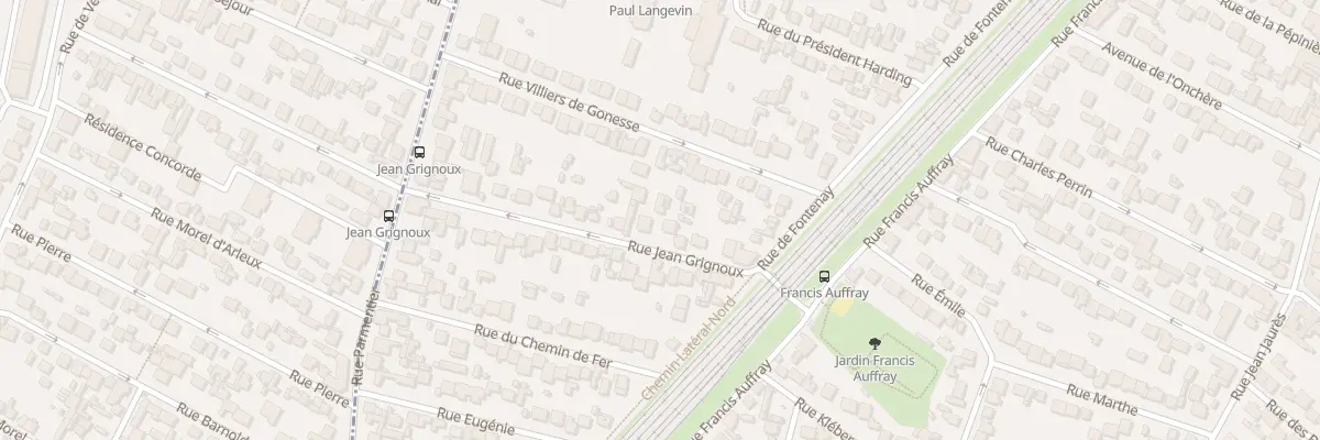 Plan du 14 Rue Jean Grignoux à Stains