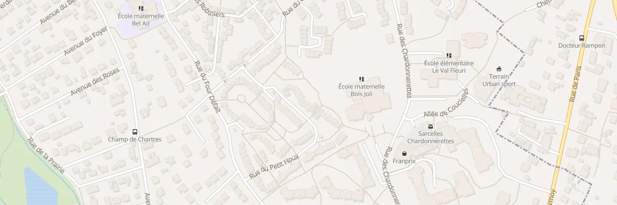 Plan du 62 Rue du Petit Houx à Sarcelles