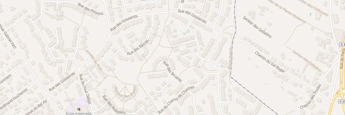 Plan du 6 Rue des Bruants à Sarcelles