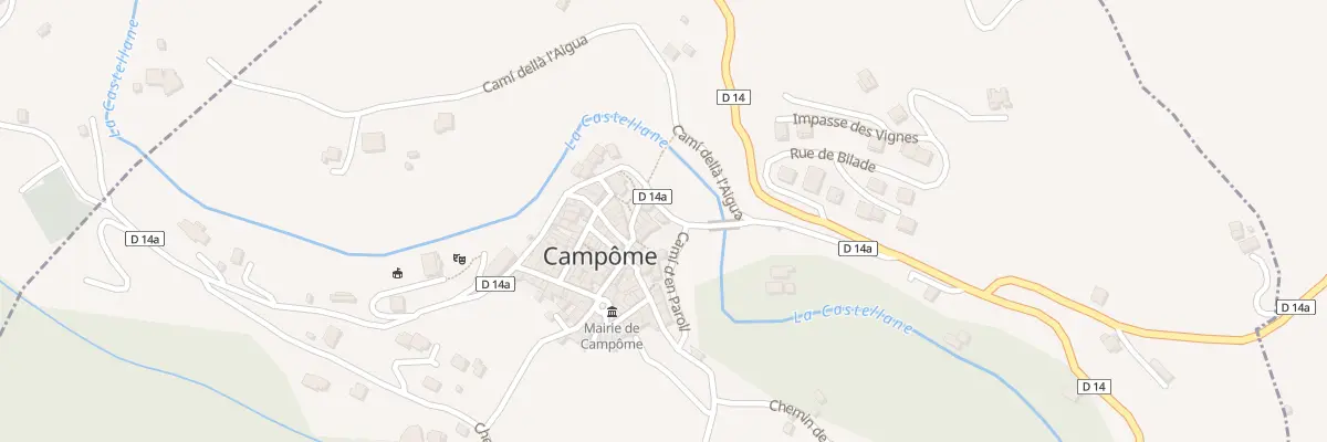 Plan du 8 Rte de la Castellane à Campôme