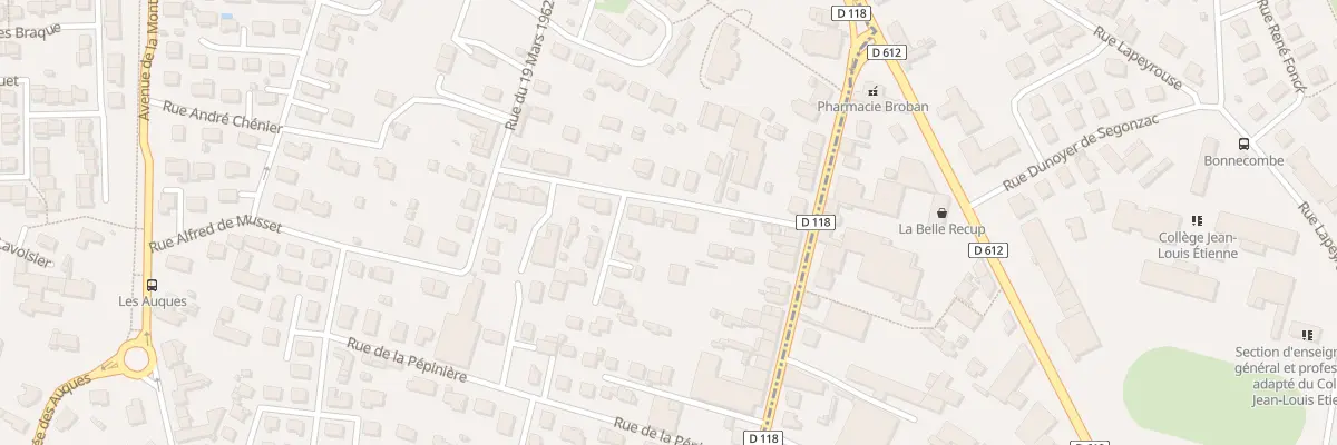 Plan du 44 Rue Alfred de Musset à Aussillon
