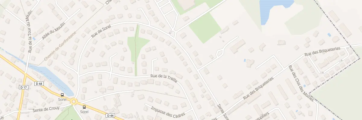 Plan du 17 Rue de Sorel à Précy-sur-Oise