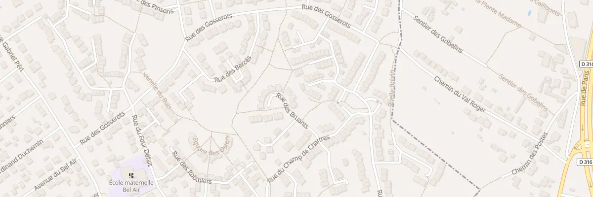Plan du 4 Rue des Bruants à Sarcelles